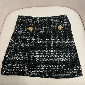 Plaid mini skirt